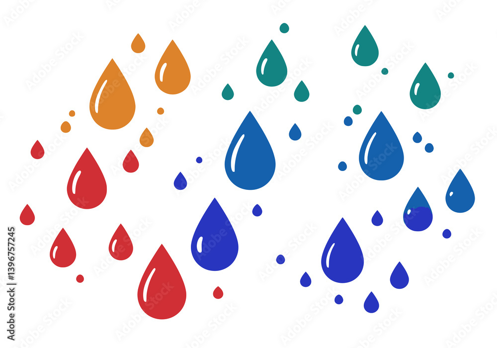 Water Drops Illustration Illustration. This image shows detailed water drops with a reflective surface, symbolizing purity and natural beauty. Biological art design. Water Drops Illustration Illustration. This image shows detailed water drops with a reflective surface, symbolizing purity and natural beauty. Biological art design.