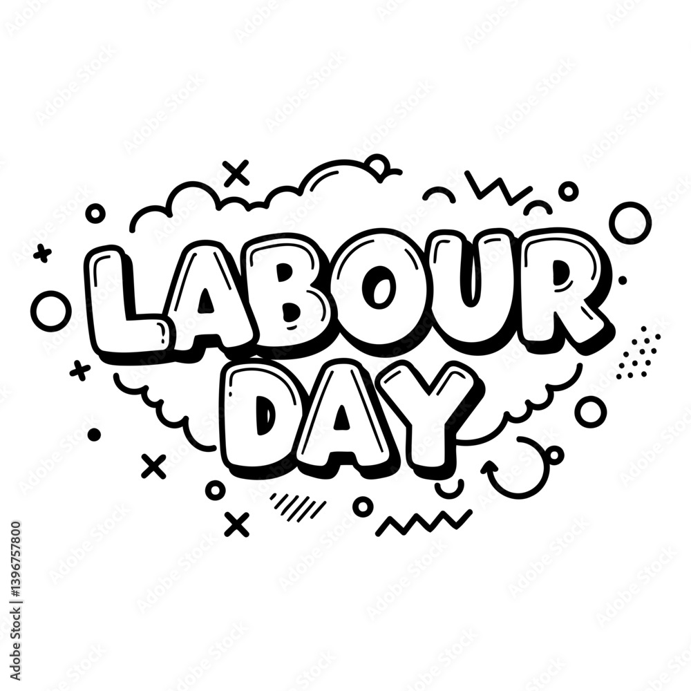 Fototapeta premium Labour Day Graphic Design