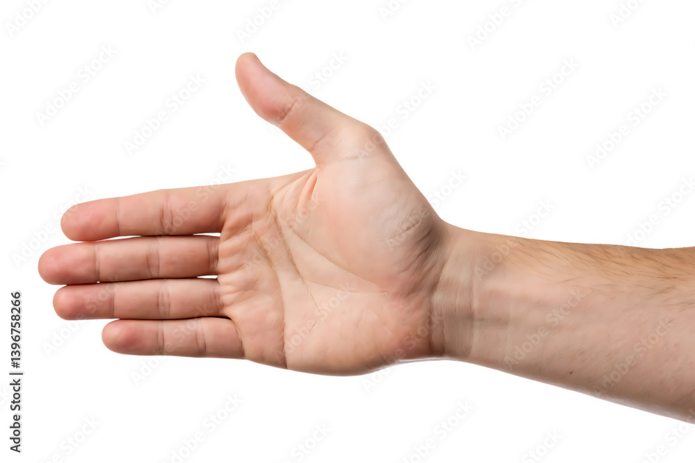 Open hand gesture isolated on transparent background Open hand gesture isolated on transparent background