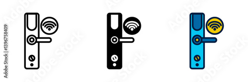 Smart Door Lock is a wireless lock that allows keyless entry via smartphone, code, or biometric scan.