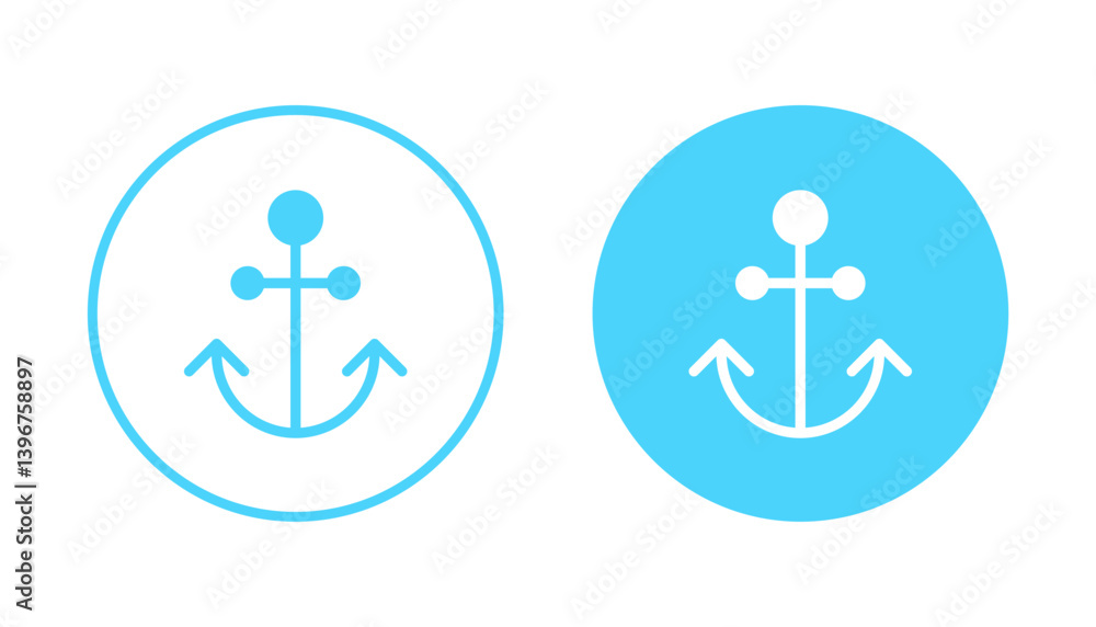 Anchor icon vector. Anchor sign and symbol. Anchor marine icon. Anchor icon vector. Anchor sign and symbol. Anchor marine icon.