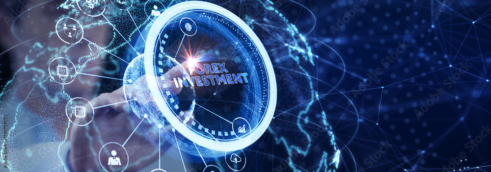 Online trading, Forex, Investment and financial market concept.