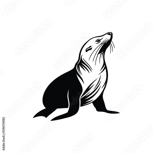 sea lion isolated on white