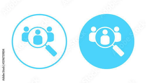 Hiring icon vector. Search job vacancy sign and symbol. Human resources concept. Recruitment