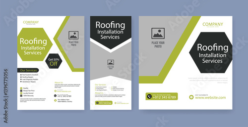 Professional plumbing service advertisement flyer template, Creative plumber advertisement set. Plumbing service social media post template. service web banner, Plumbing service post card.