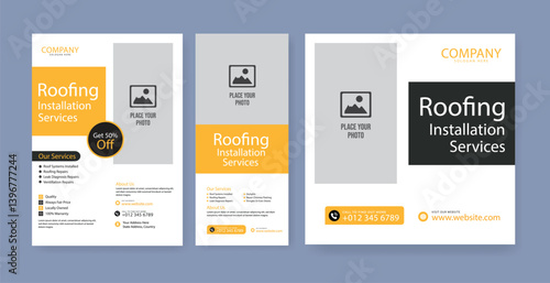Professional plumbing service advertisement flyer template, Creative plumber advertisement set. Plumbing service social media post template. service web banner, Plumbing service post card.