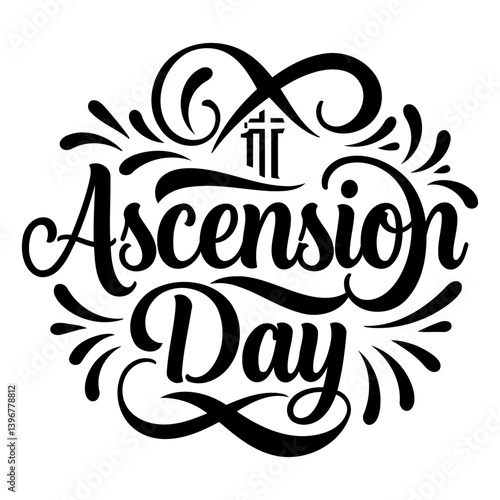 Ascension Day Typography Design