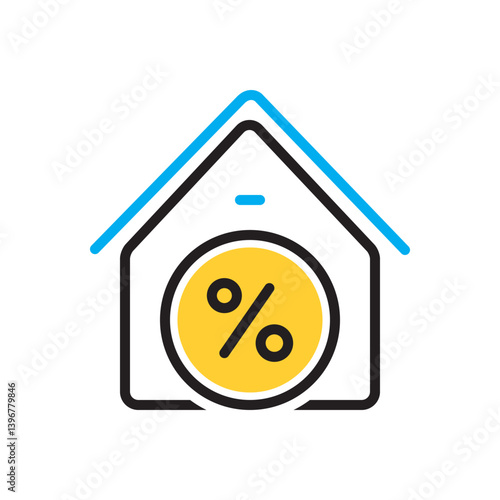 Multi color icon for tax