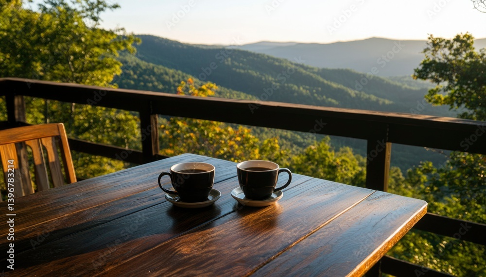 Fototapeta premium Mountaintop Coffee