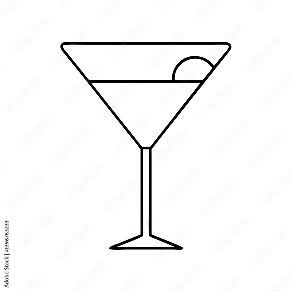 martiniglass icon, martiniglass line art - simple line art of martiniglass, perfect for martiniglass logos and icons martiniglass icon, martiniglass line art - simple line art of martiniglass, perfect for martiniglass logos and icons