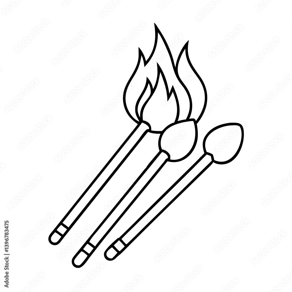 matches icon, matches line art - simple line art of matches, perfect for matches logos and icons matches icon, matches line art - simple line art of matches, perfect for matches logos and icons