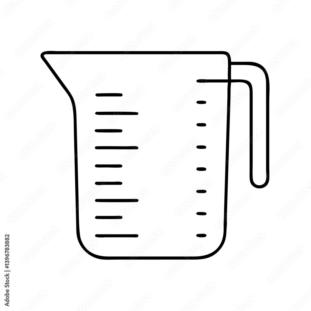 measuringcup icon, measuringcup line art - simple line art of measuringcup, perfect for measuringcup logos and icons measuringcup icon, measuringcup line art - simple line art of measuringcup, perfect for measuringcup logos and icons