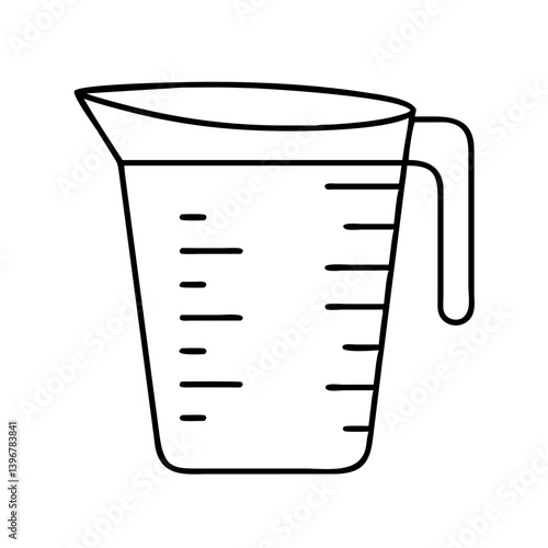 measuringcup icon, measuringcup line art - simple line art of measuringcup, perfect for measuringcup logos and icons