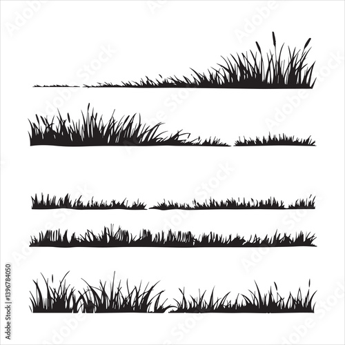 Grass silhouette 