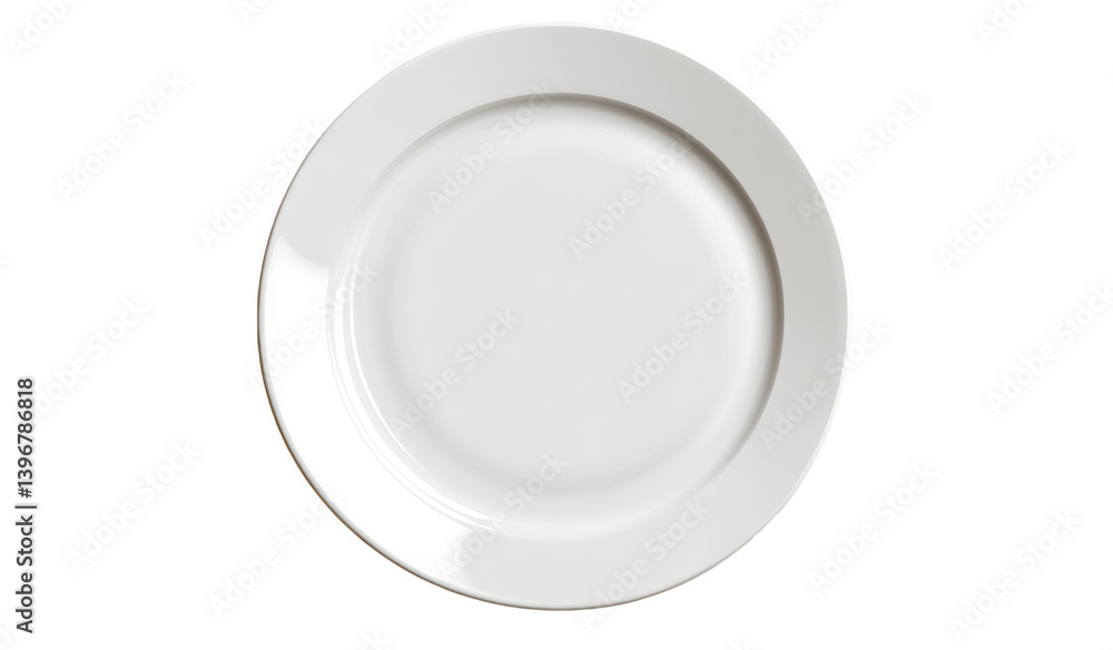 A pristine white plate centered on a black background, ideal for showcasing culinary creations or restaurant menus A pristine white plate centered on a black background, ideal for showcasing culinary creations or restaurant menus