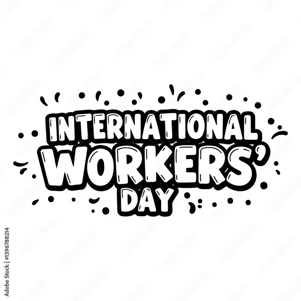 Fototapeta premium International Workers Day Graphic