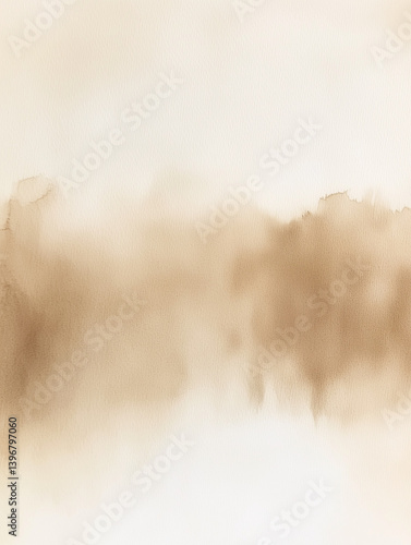 Soft neutral forest in watercolor style. Great as a backdrop for organic or minimalist compositions