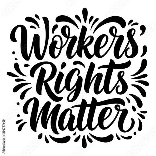 Motivational graphic: Workers' rights matter