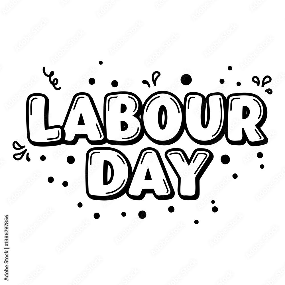 Fototapeta premium Labour Day Graphic Design