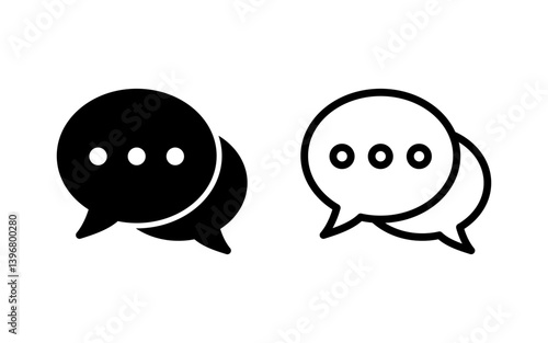 Chat icon vector illustration. speech bubble sign and symbol. comment icon. message