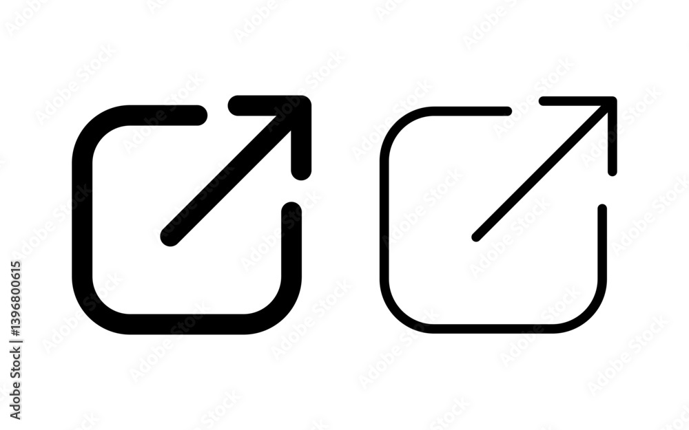 External link icon vector illustration. link sign and symbol. hyperlink symbol External link icon vector illustration. link sign and symbol. hyperlink symbol
