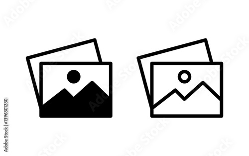 Picture icon vector illustration. photo gallery sign and symbol. image icon