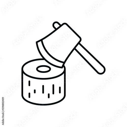 Axe  icon vector stock illustration