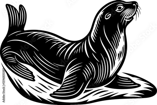 High-quality anaconda vector illustration showcasing the powerful and iconic snake in a detailed, stylized form. Ideal for wildlife education materials, reptile-themed designs, zoo brochures, nature d