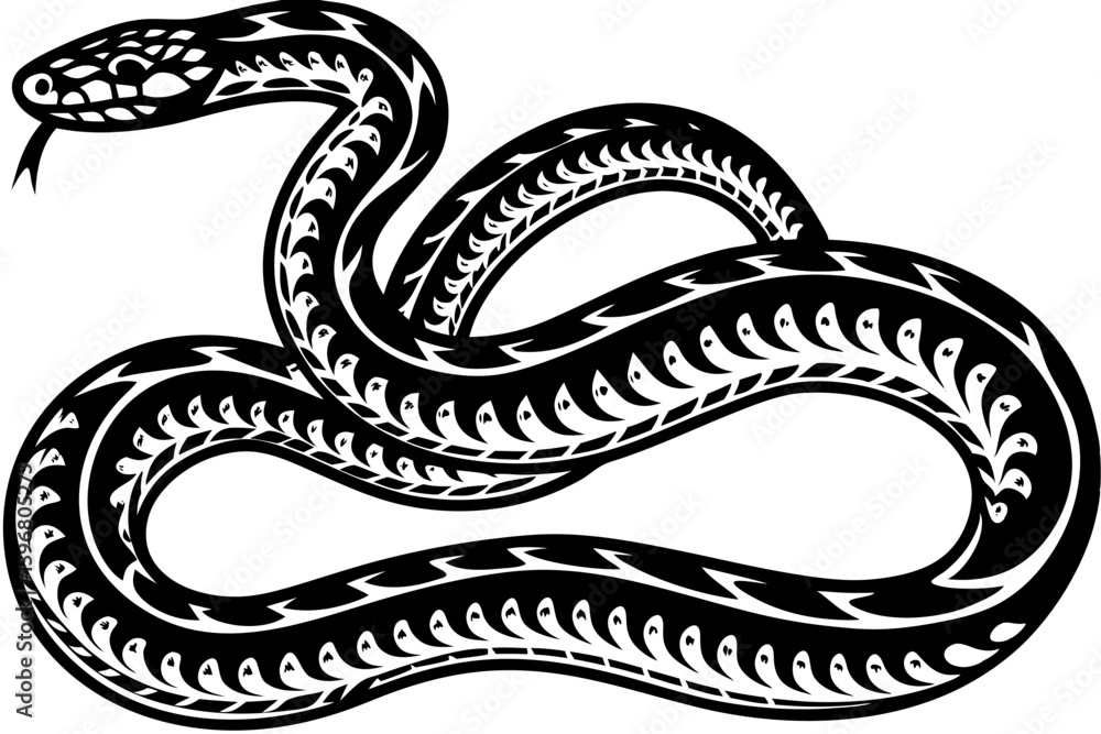High-quality anaconda vector illustration showcasing the powerful and iconic snake in a detailed, stylized form. Ideal for wildlife education materials, reptile-themed designs, zoo brochures, nature d High-quality anaconda vector illustration showcasing the powerful and iconic snake in a detailed, stylized form. Ideal for wildlife education materials, reptile-themed designs, zoo brochures, nature d