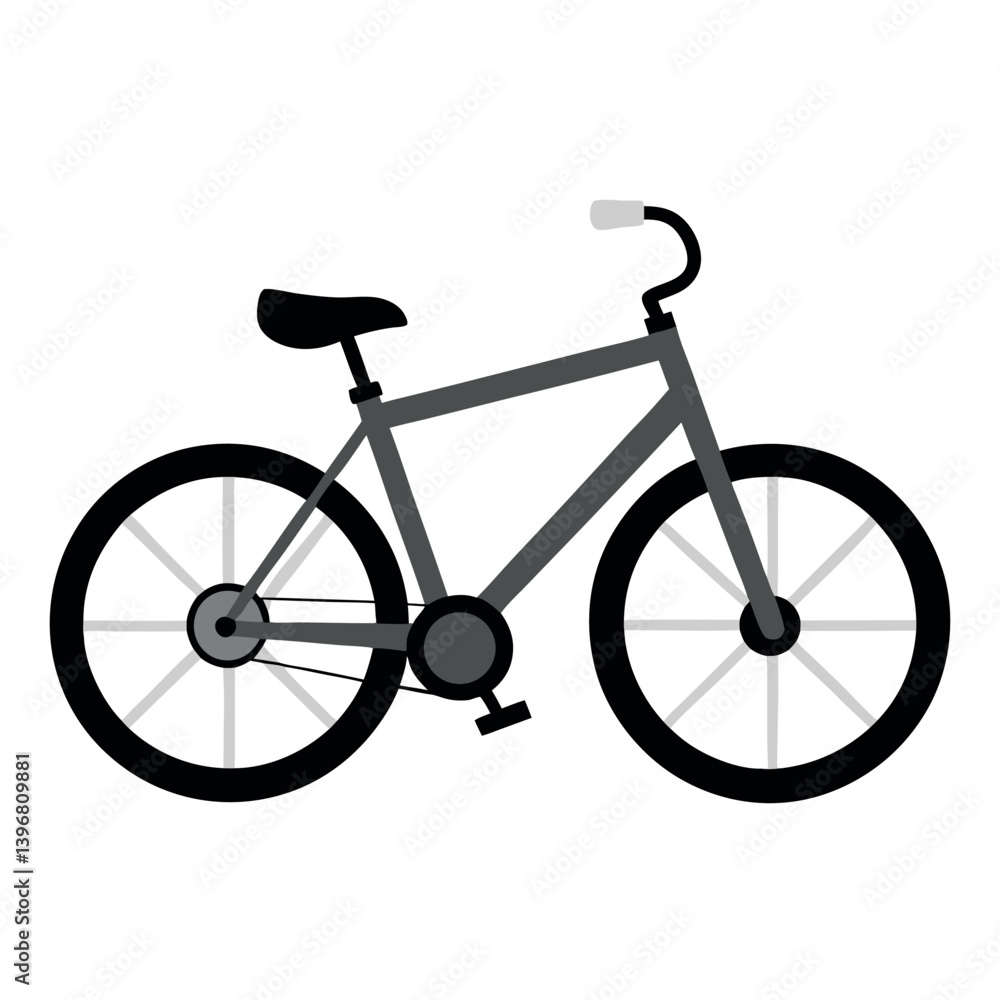 Fototapeta premium A bicycle-on-a-white-background