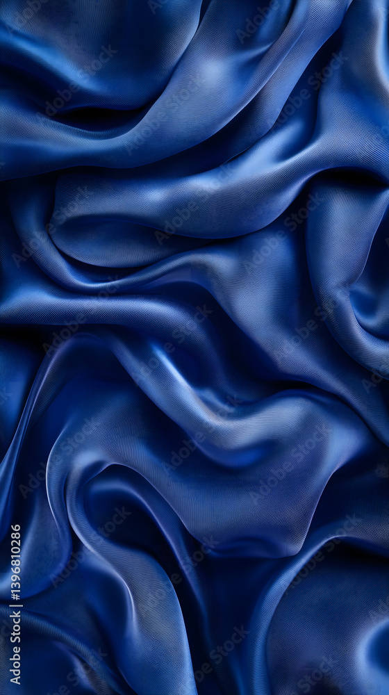 Obraz premium abstract blue silk texture