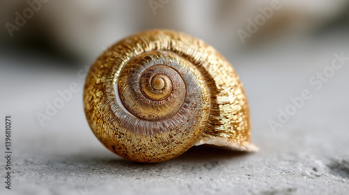 Golden Shell's Delicate Spi...