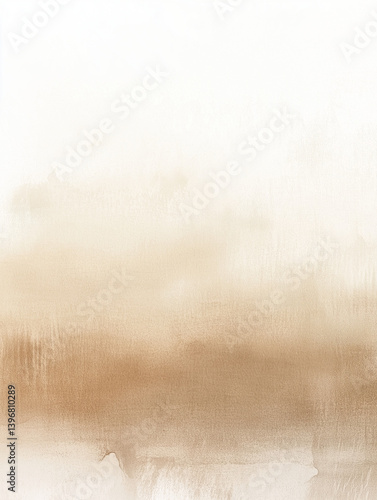 Brown and cream watercolor wash with a faded forest silhouette. Warm vintage look for natural or rustic designs