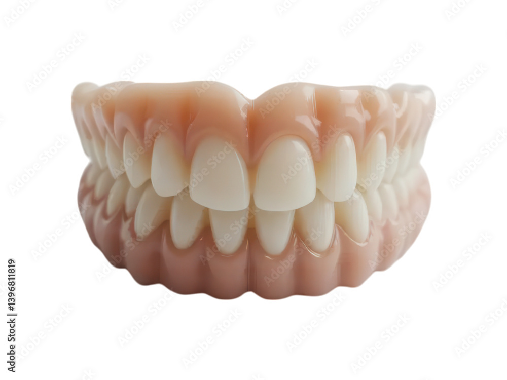 Realistic Dental Model of Upper False Teeth with Natural Appearance Realistic Dental Model of Upper False Teeth with Natural Appearance