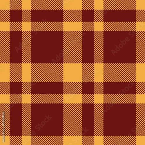 Elegant Dark butterscotch & Mellow reddy brown Seamless Tartan Textile Design