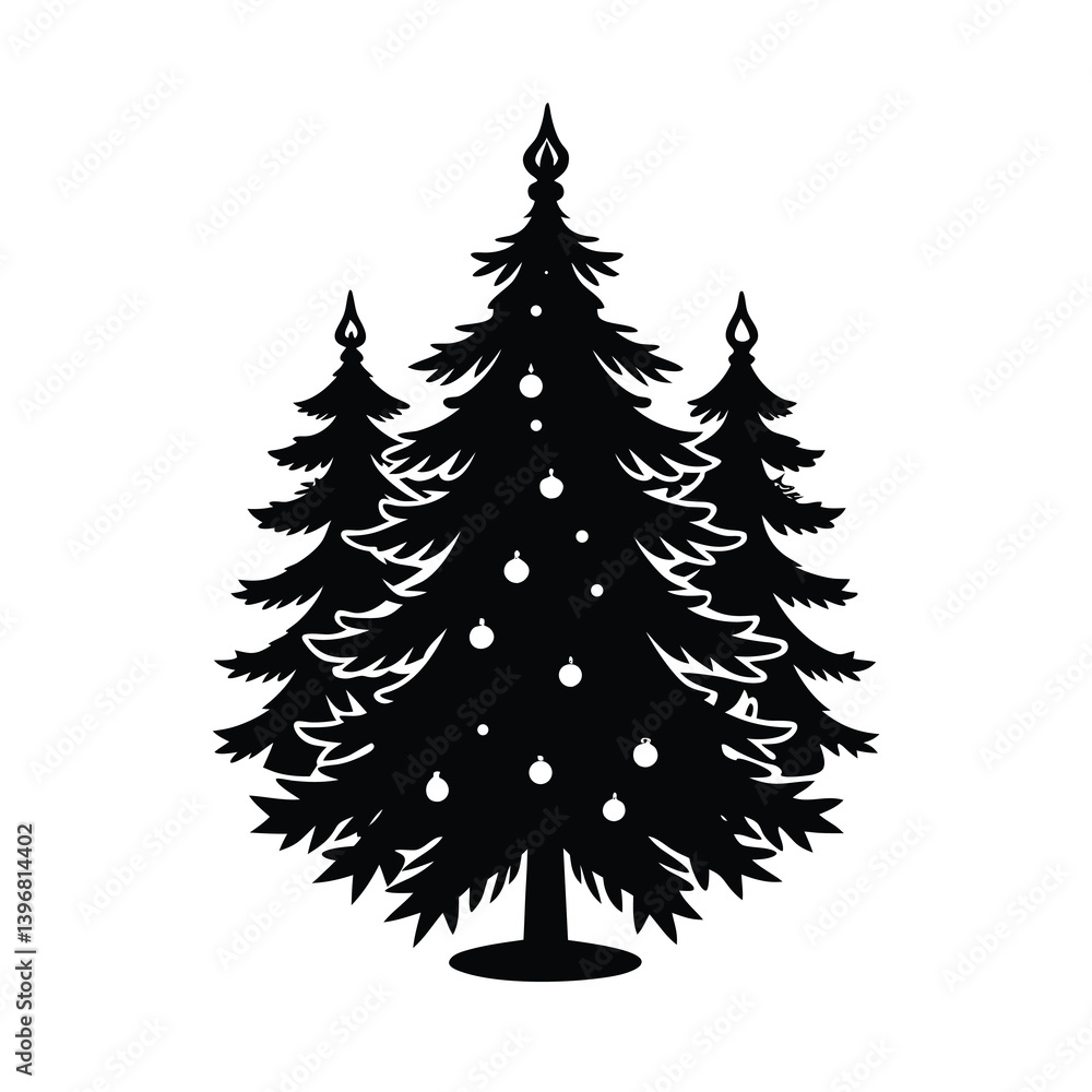 Obraz premium christmas tree vector