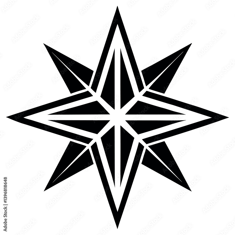 A star-design-silhouette-vector-illustration A star-design-silhouette-vector-illustration