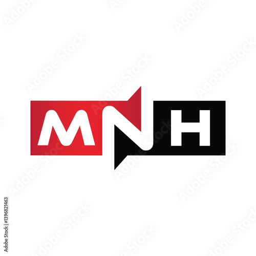 MNH Monogram Initial Letters Logo