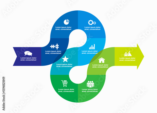 Infographic design template with place for your data. Vector illustration.