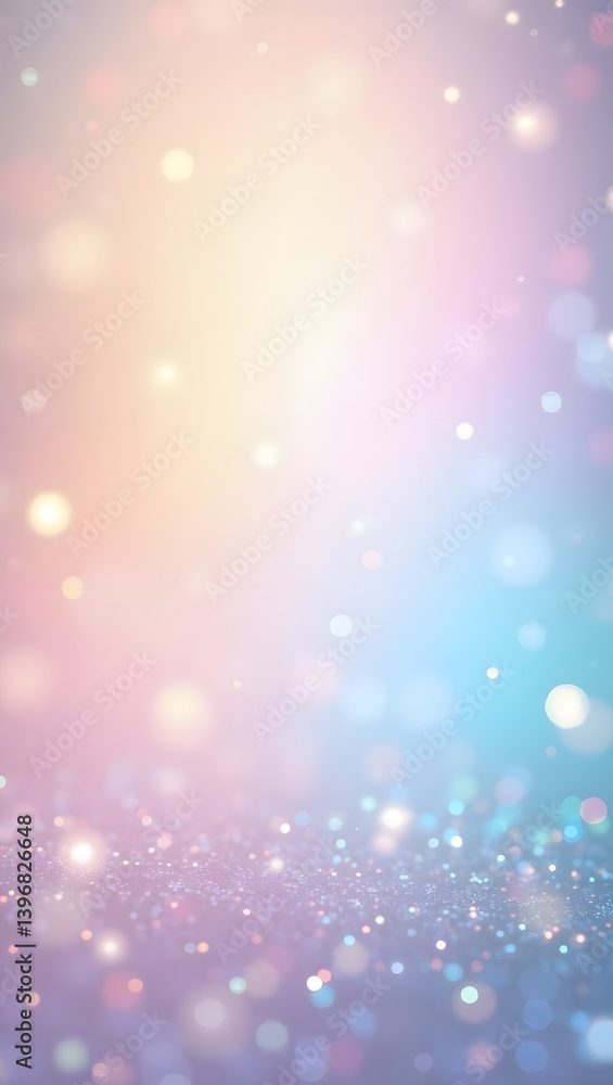 Abstract Pastel Bokeh Background with Glitter and Sparkles - Soft Dreamy Lights Abstract Pastel Bokeh Background with Glitter and Sparkles - Soft Dreamy Lights