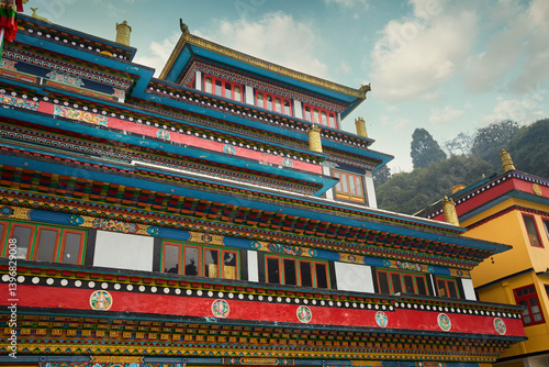 Tashi Dargyaling monastery (Tamang monastery) in Darjeeling city, India