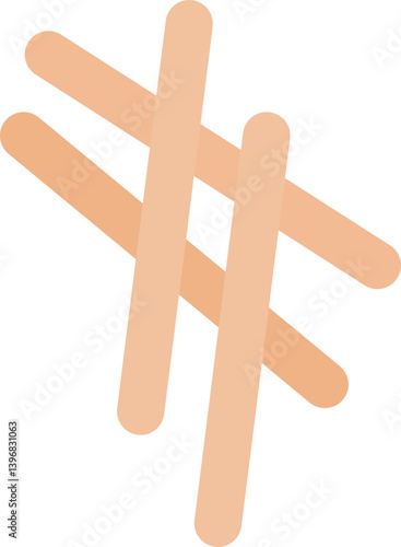 Wooden ice cream sticks
