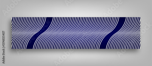 Abstract contour linkedin banner template