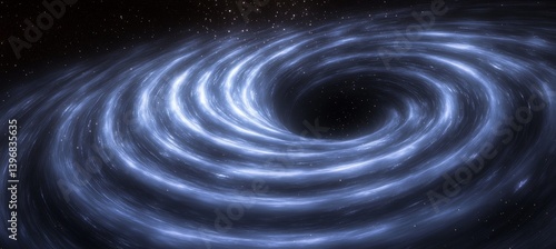 Obraz na płótnie Spiral wormhole. Time space dilation. Science galaxy astronomy. Generative AI technology.
w salonie