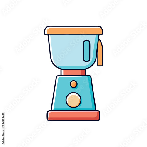 Obraz na płótnie Mixer-grinder-minimalist-design-with-a-white background. w salonie