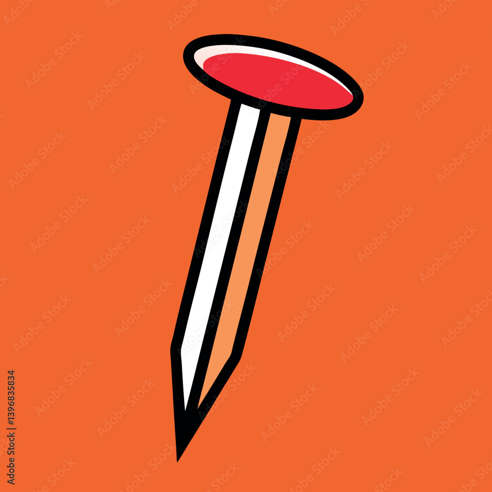 Nails-illustration-whit-solid-colour-outline