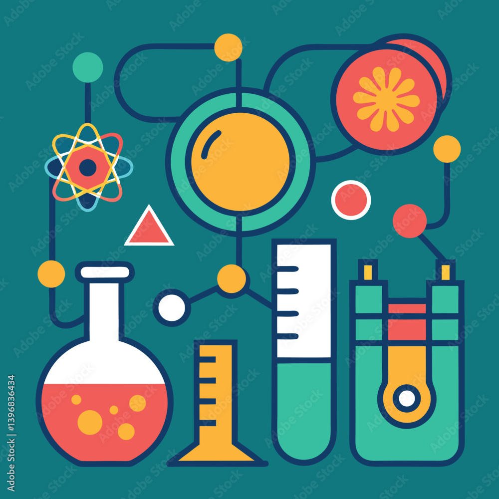 Pack-18 science research-illustration