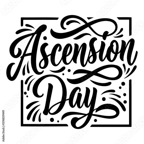 Ascension Day Typography Graphic