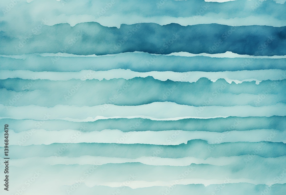 Fototapeta premium design detail color spots backdrop sea blue stripe watercolor wave art brush light drawn paint colours coloured blank illustration disrobed banner beauty ink hand fashion frame edge isolated pattern
