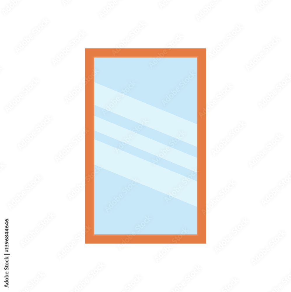 Windows with wooden frames vector illustration Windows with wooden frames vector illustration